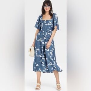 A New Day | Flutter Short Sleeve Tie-Back Dress